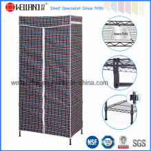 Multi-Functional Epoxy Black Metal Garment Rack /Metal Wardrobe